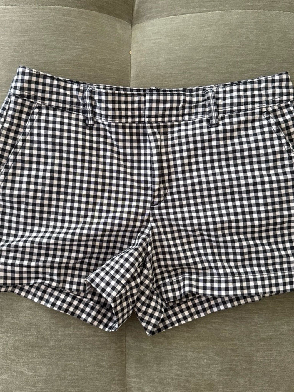 GAP Black and White Gingham Women's Shorts